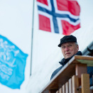 26 January: The King attends the Nordic Norwegian Ski Championships at Voss.(Photo: Marit Hommedal / Scanpix)